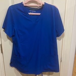 ROYAL BLUE scrubs large top and bottom